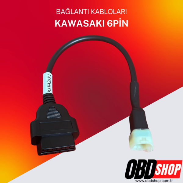 Kawasaki 6 Pin Bağlantı Kablosu OBD